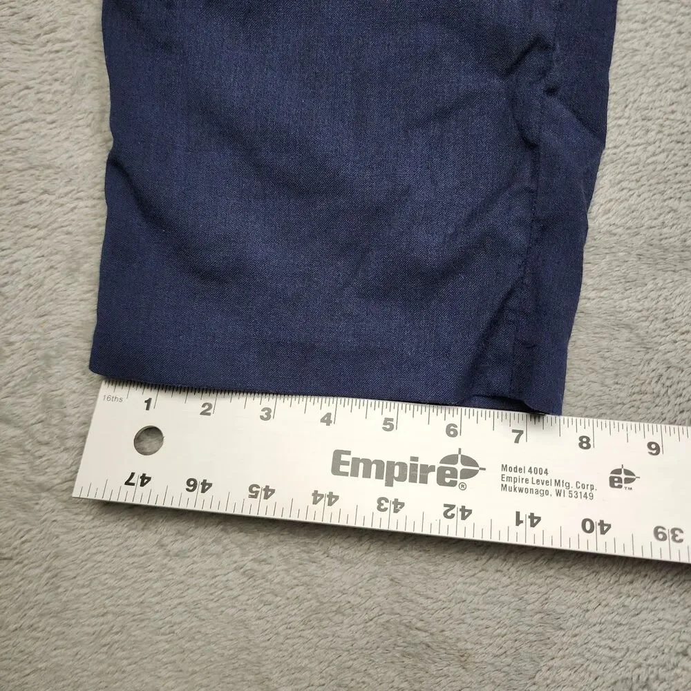 Bonobos Men’s Pants Size 34 Blue Slim Fit Flat Front Straight Leg Wool Blend